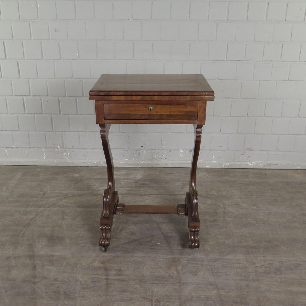 Schreibtisch Klapptisch Beistelltisch Biedermeier 1830 Mahagoni