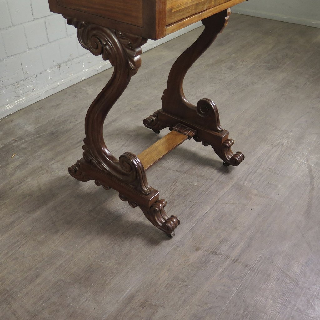 Schreibtisch Klapptisch Beistelltisch Biedermeier 1830 Mahagoni