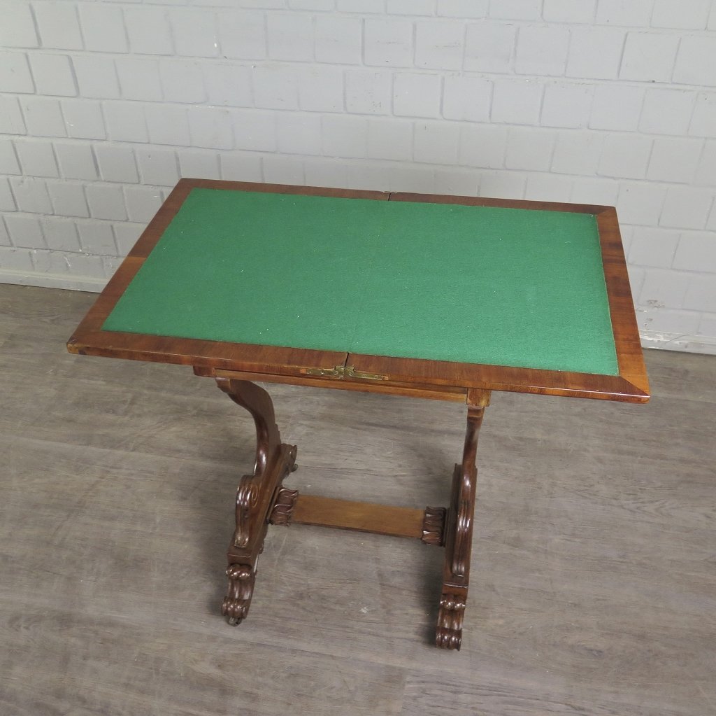 Schreibtisch Klapptisch Beistelltisch Biedermeier 1830 Mahagoni