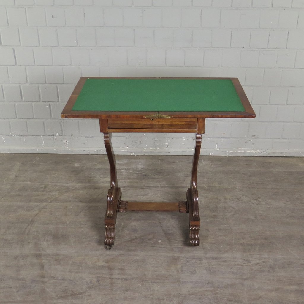 Schreibtisch Klapptisch Beistelltisch Biedermeier 1830 Mahagoni
