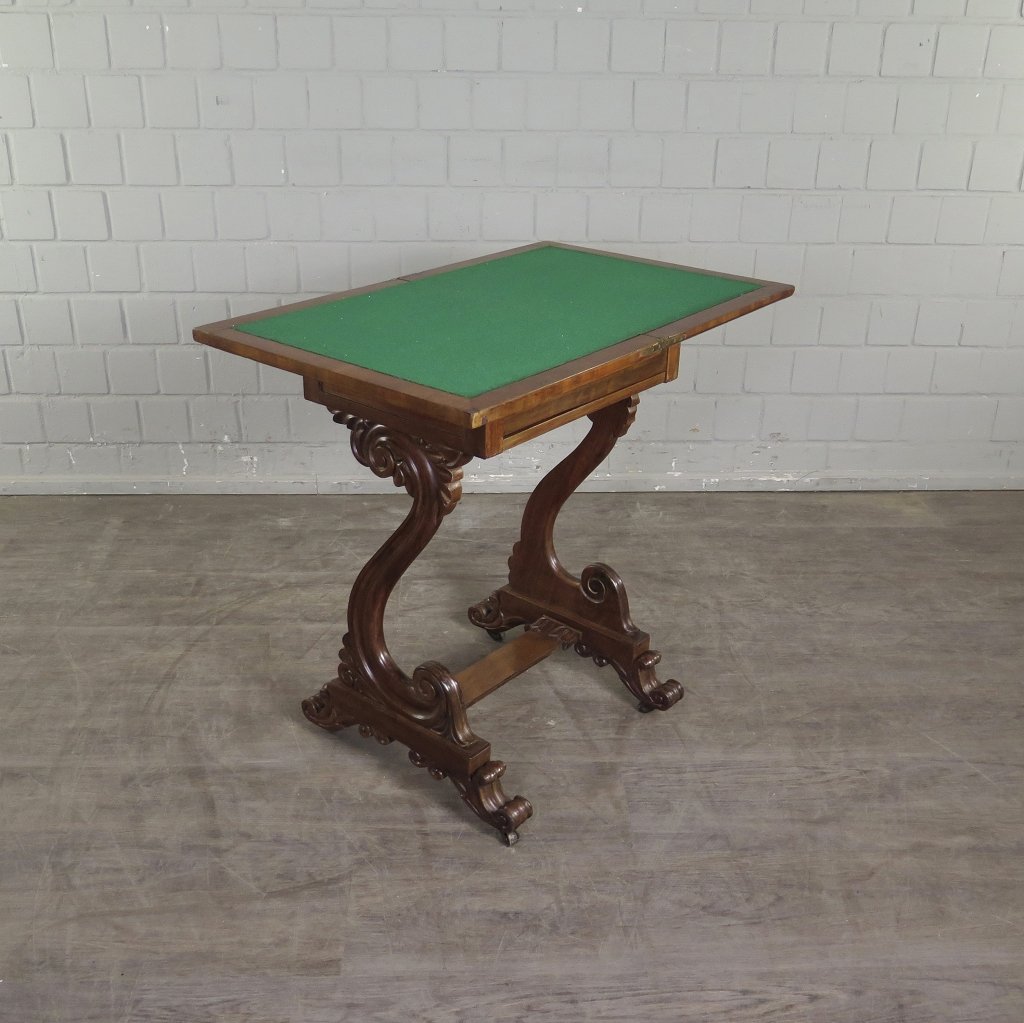 Schreibtisch Klapptisch Beistelltisch Biedermeier 1830 Mahagoni