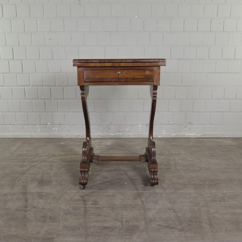 Schreibtisch Klapptisch Beistelltisch Biedermeier 1830 Mahagoni
