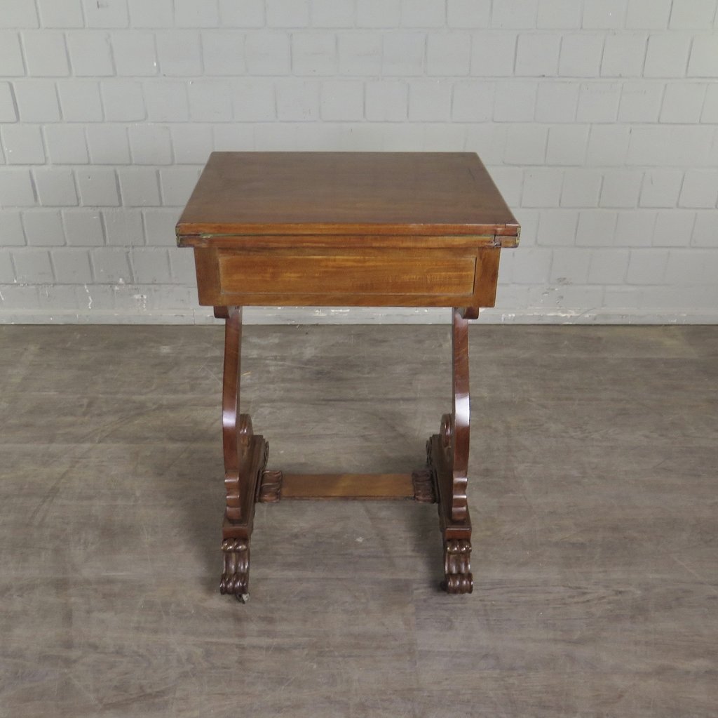 Schreibtisch Klapptisch Beistelltisch Biedermeier 1830 Mahagoni