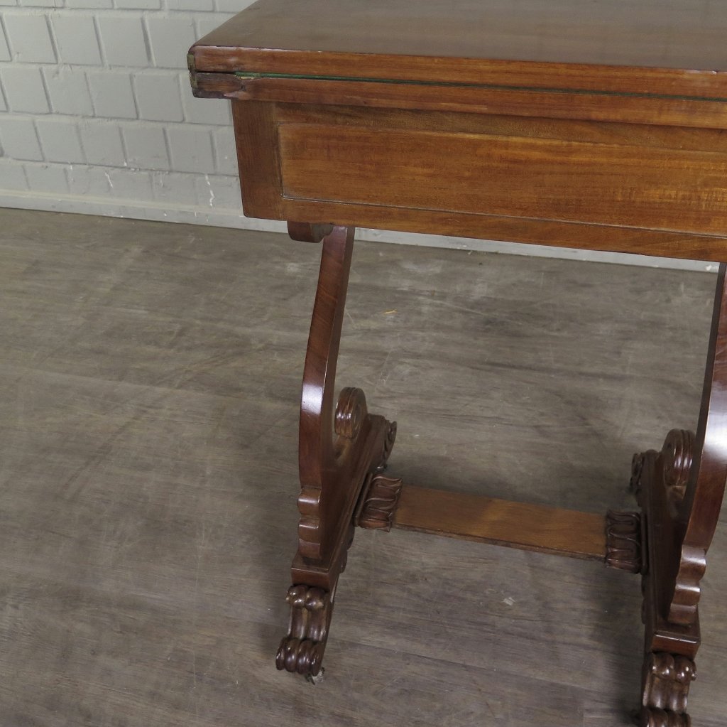 Schreibtisch Klapptisch Beistelltisch Biedermeier 1830 Mahagoni