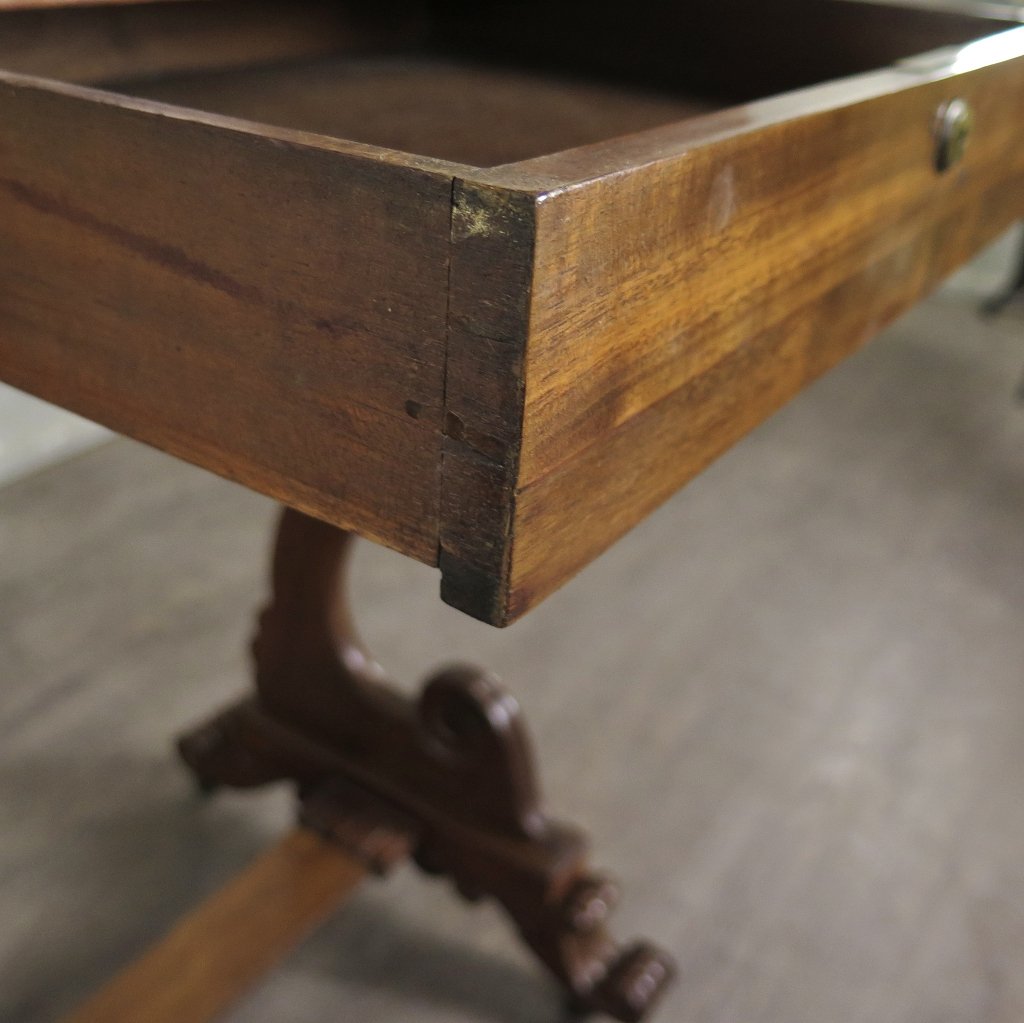 Schreibtisch Klapptisch Beistelltisch Biedermeier 1830 Mahagoni