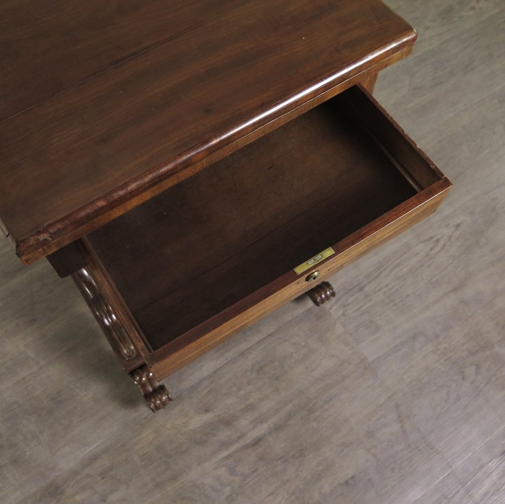 Schreibtisch Klapptisch Beistelltisch Biedermeier 1830 Mahagoni