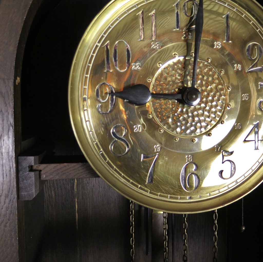 Standuhr Uhr Jugendstil 1910 Eiche
