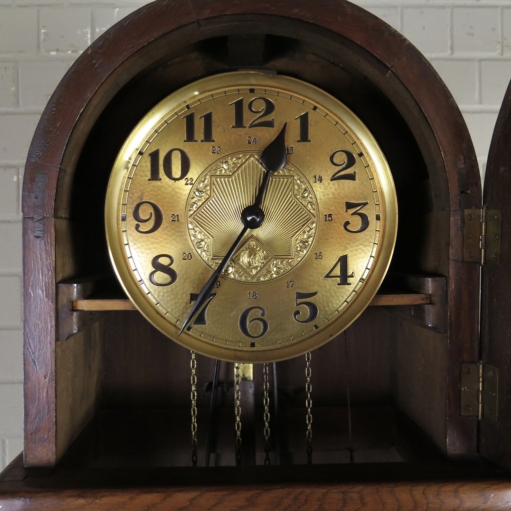 Standuhr Uhr Jugendstil 1910 Eiche