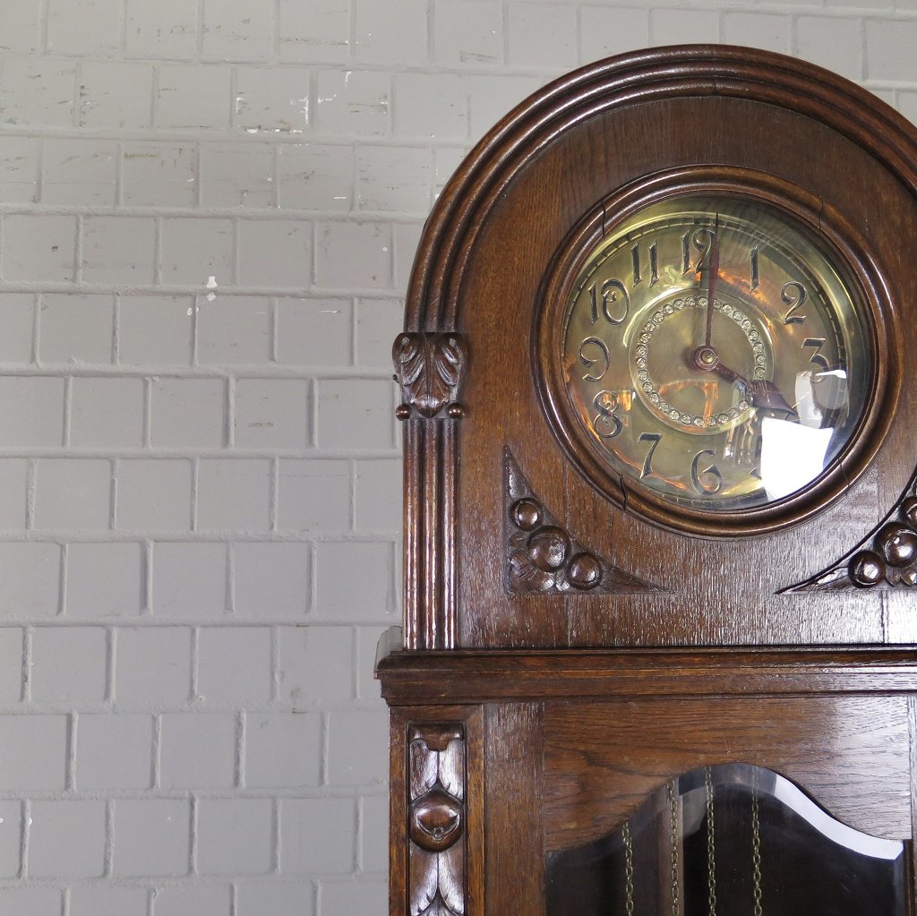 Standuhr Uhr Jugendstil 1910 Eiche