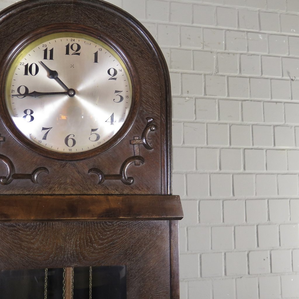 Standuhr Uhr Jugendstil 1910 Eiche