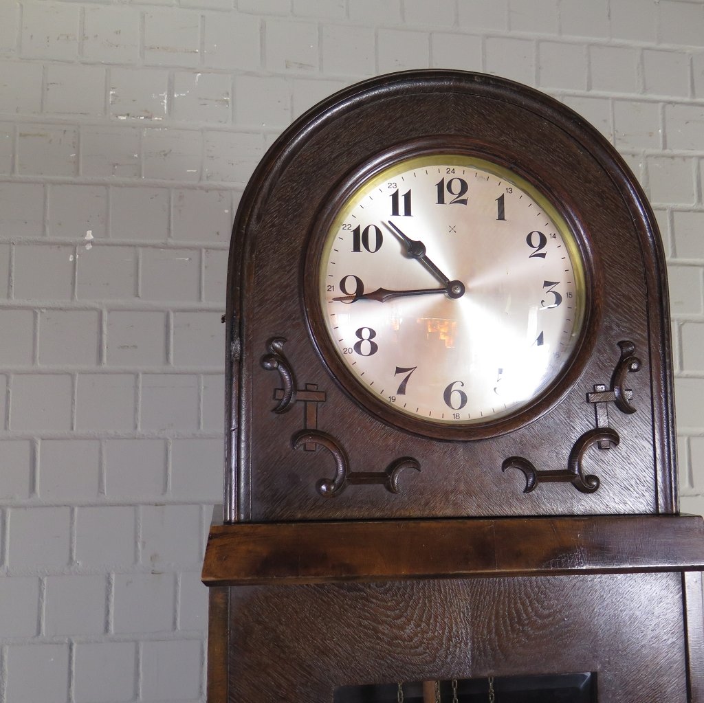 Standuhr Uhr Jugendstil 1910 Eiche