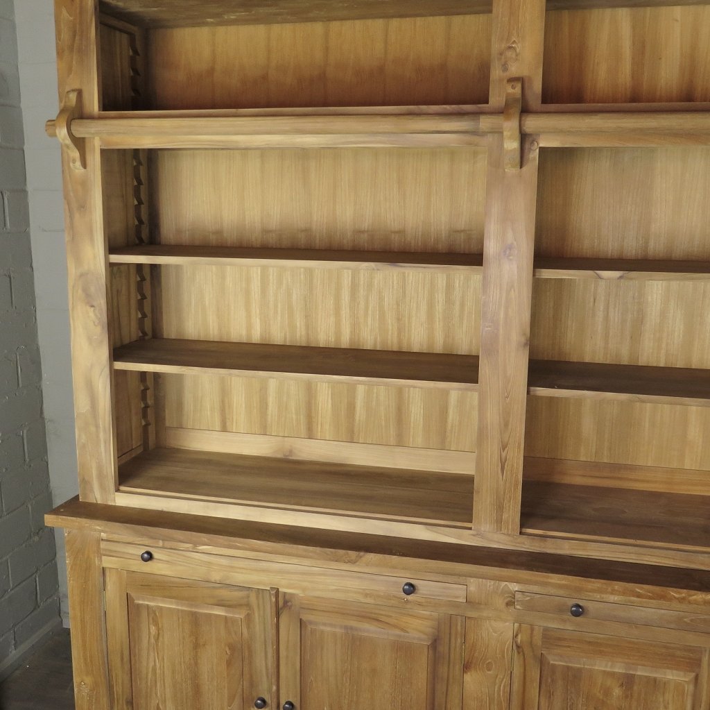 Bibliotheksschrank Bücherschrank Schrank 4,11 m Teakholz