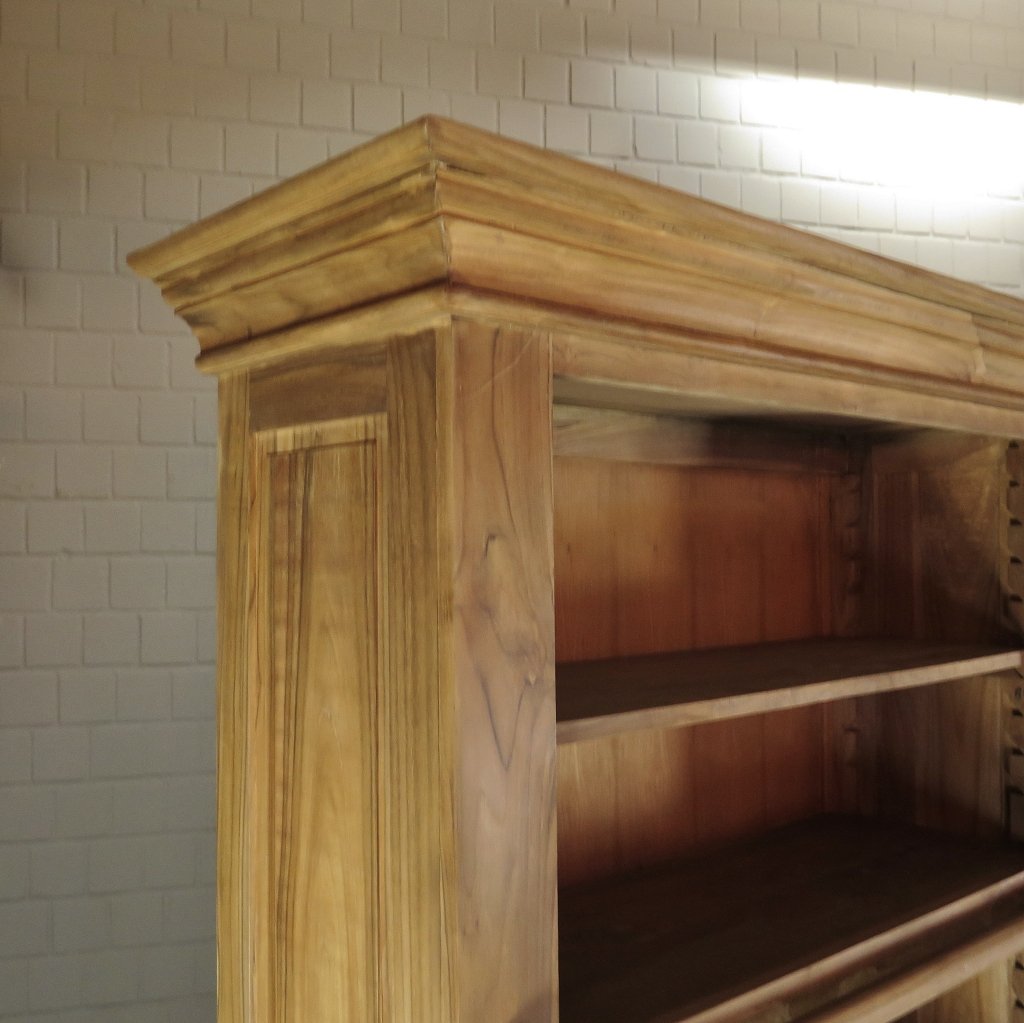 Bibliotheksschrank Bücherschrank Schrank 4,11 m Teakholz