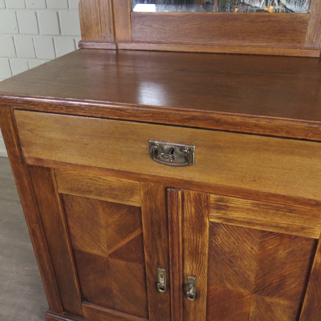 Kommode Aufsatzkommode Jugendstil 1910 Eiche