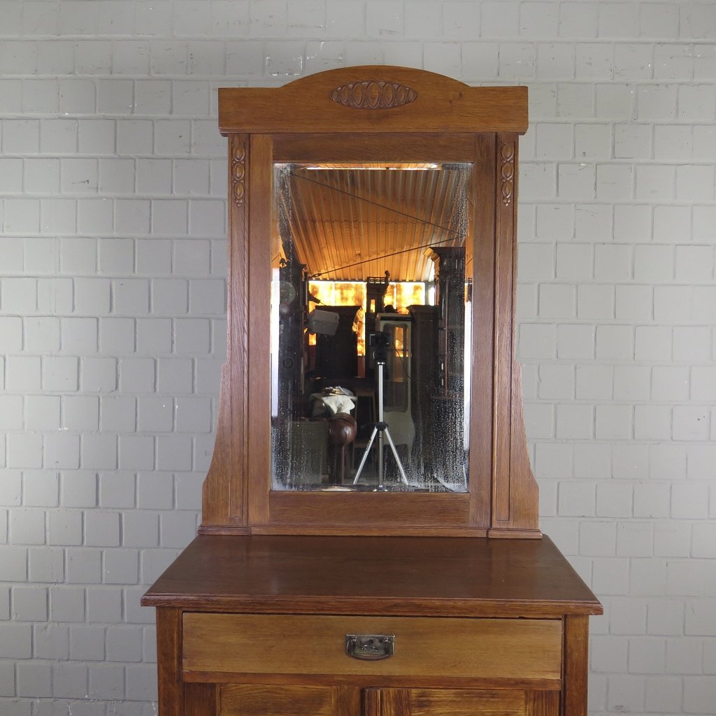 Kommode Aufsatzkommode Jugendstil 1910 Eiche