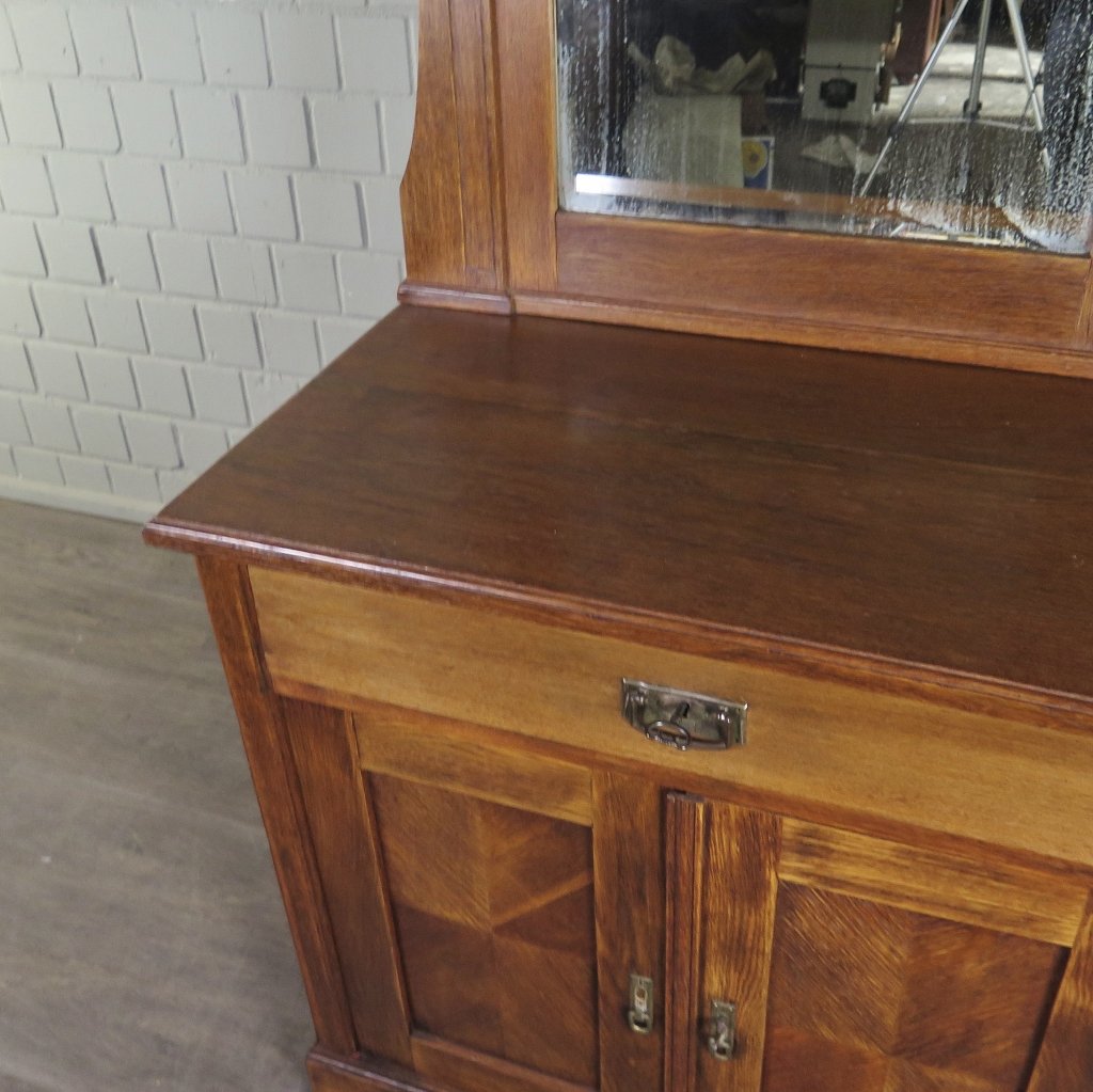 Kommode Aufsatzkommode Jugendstil 1910 Eiche