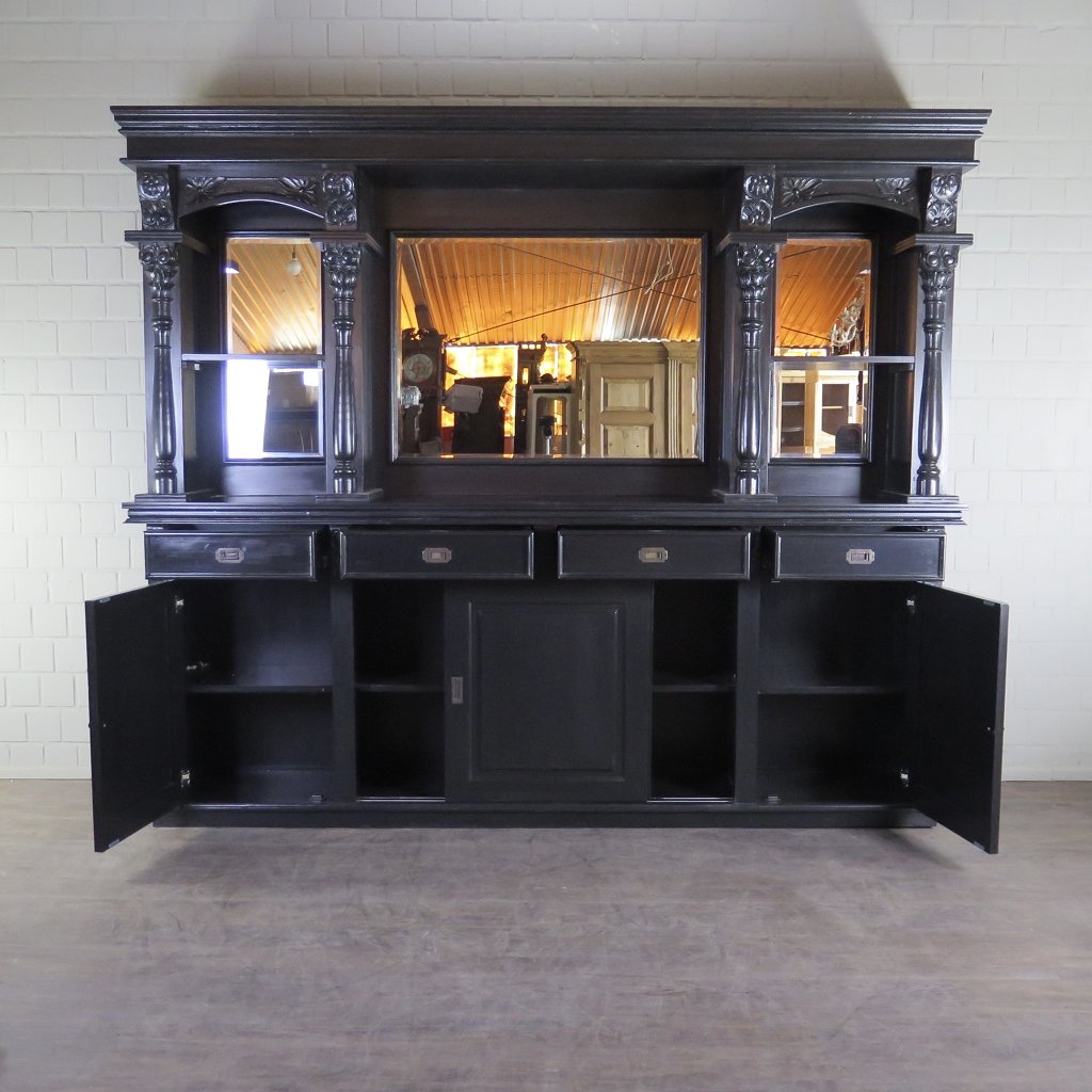 Empire Bar Rückwandbuffet Massivholz 2,70 m