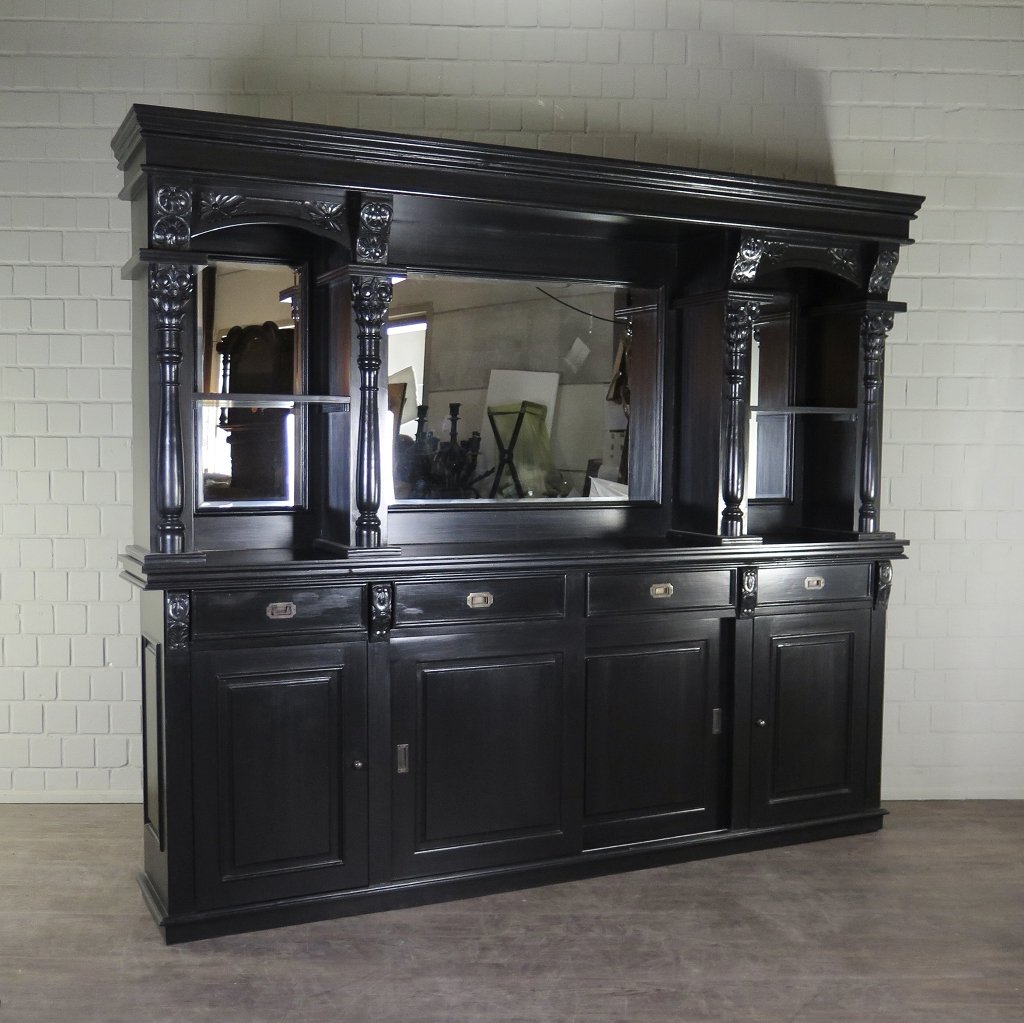 Empire Bar Rückwandbuffet Massivholz 2,70 m