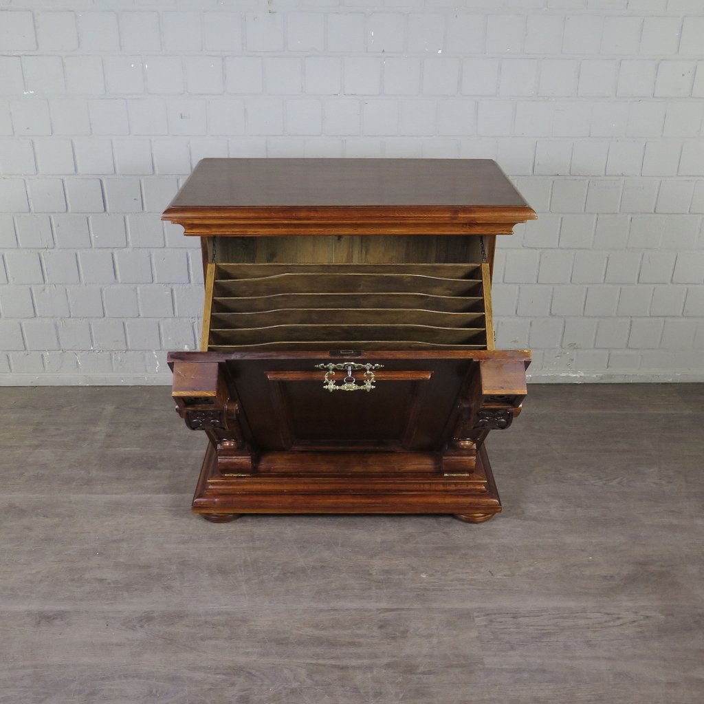 Unterschrank Schrank Spieluhr Gründerzeit 1880 Mahagoni