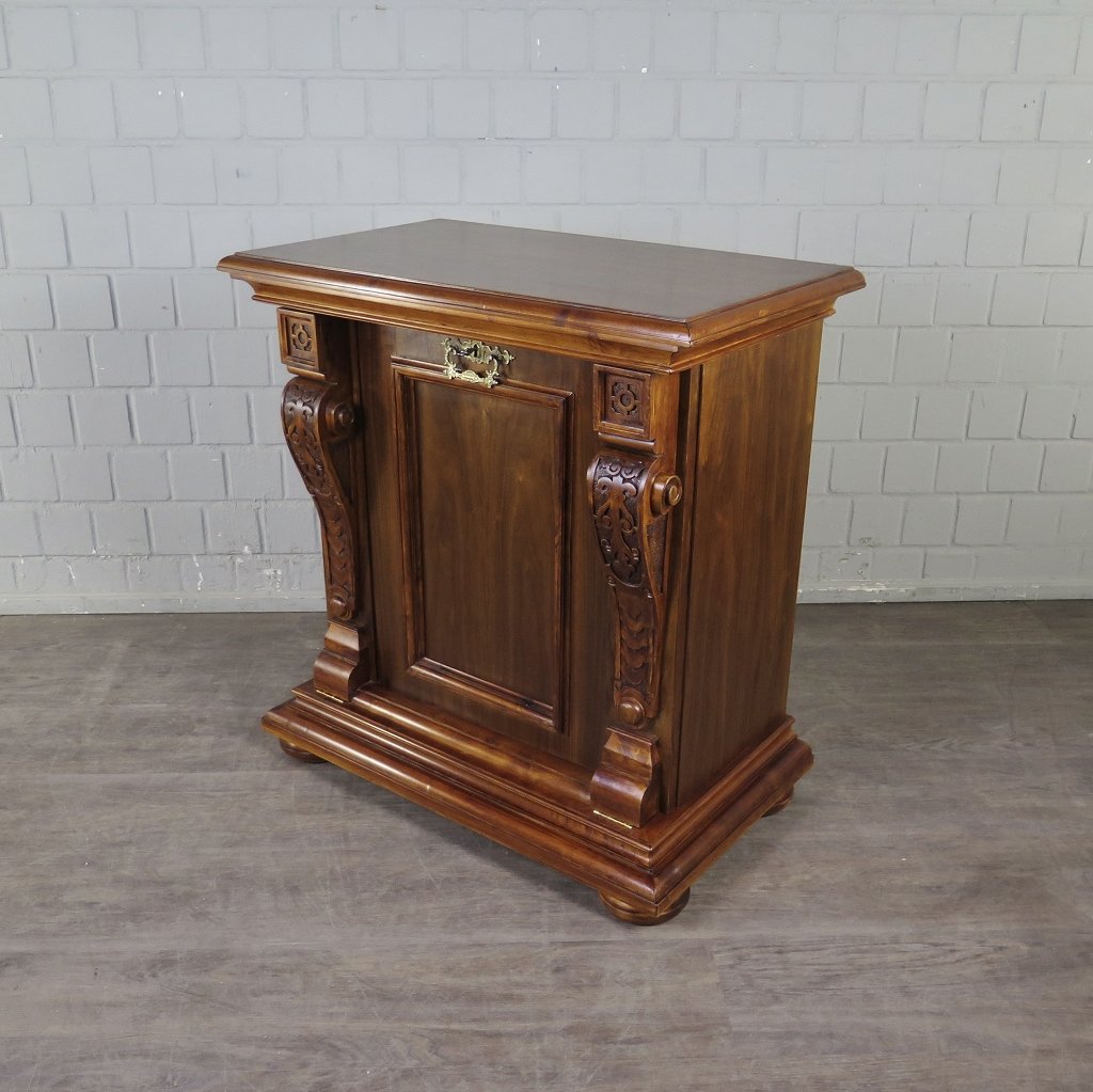 Unterschrank Schrank Spieluhr Gründerzeit 1880 Mahagoni