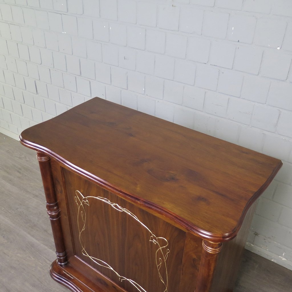 Unterschrank Schrank Spieluhr Lochmann Gründerzeit 1880 Mahagoni