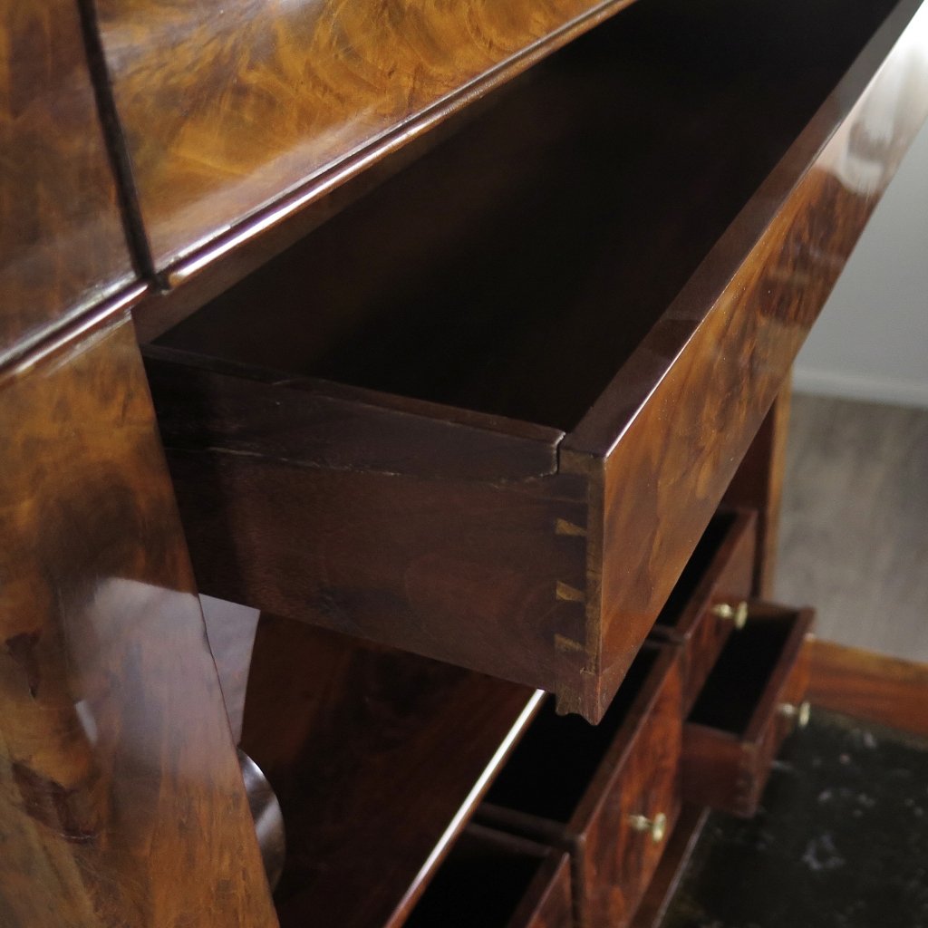 Sekretär Biedermeier 1830 Mahagoni