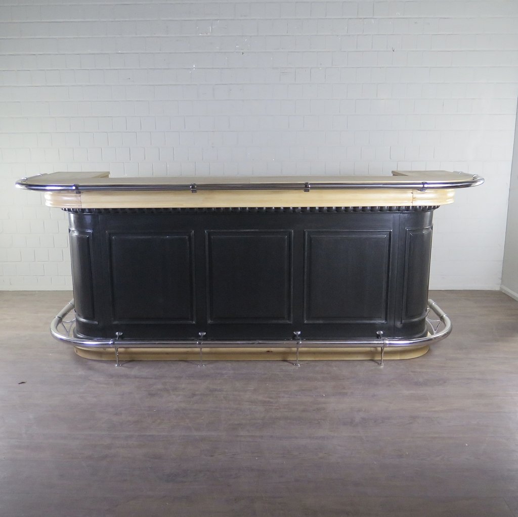 Englische Bar Theke Massivholz 2,76 m