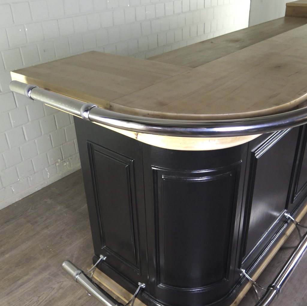 Englische Bar Theke Massivholz 2,76 m