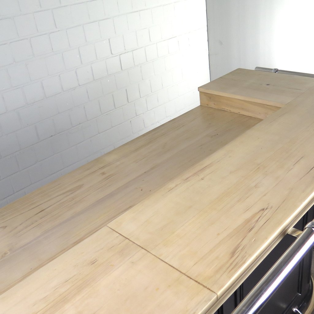 Englische Bar Theke Massivholz 2,76 m