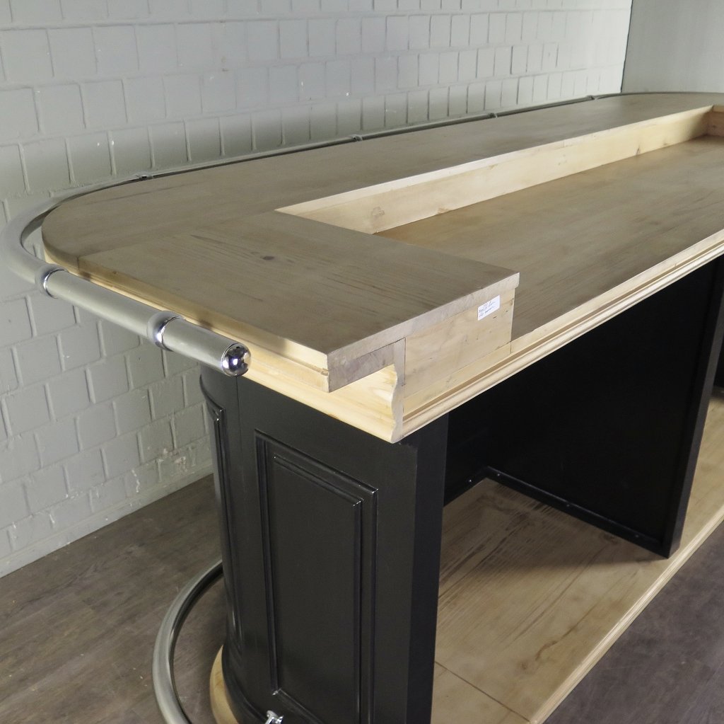Englische Bar Theke Massivholz 2,76 m