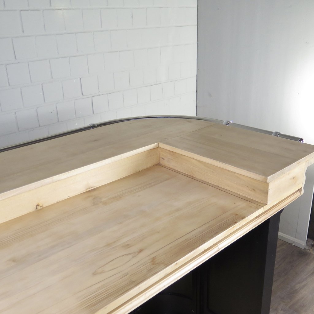 Englische Bar Theke Tresen Massivholz 2,76 m