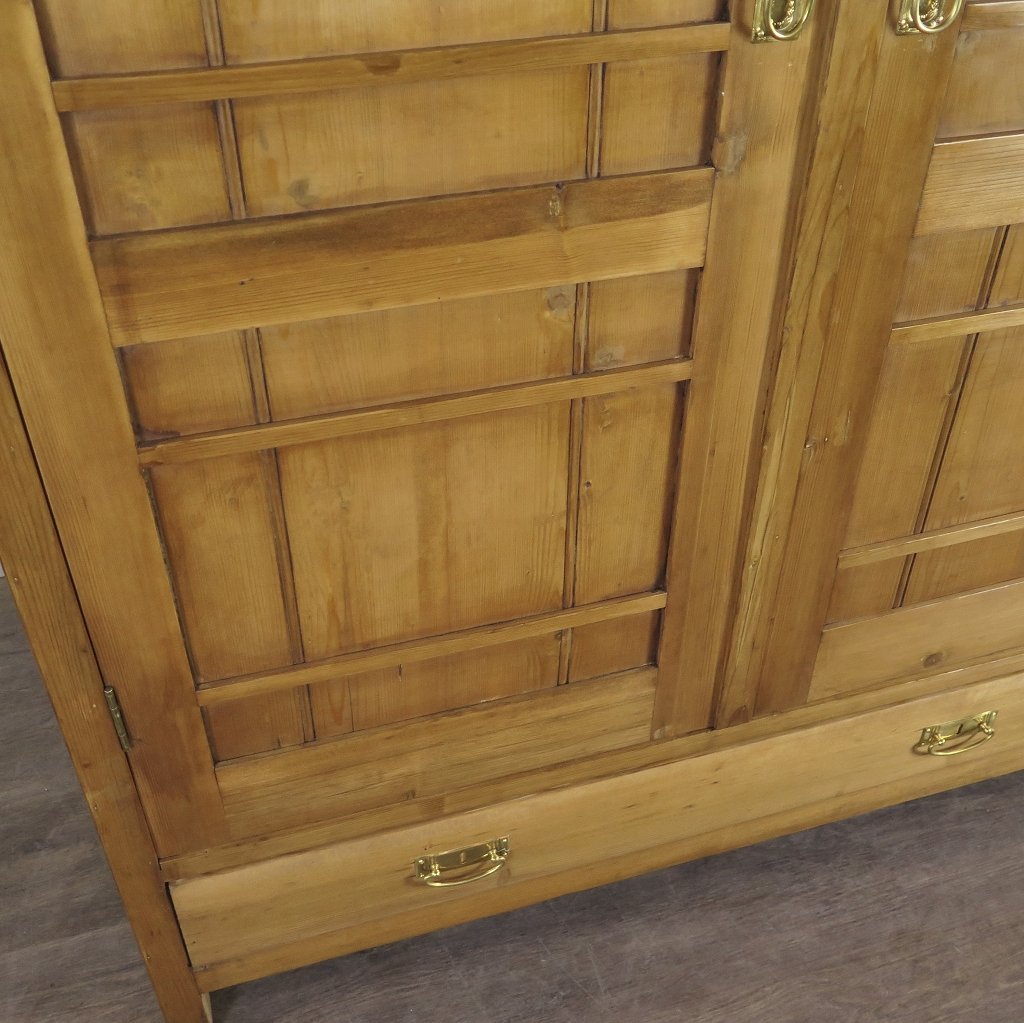 Schrank Kleiderschrank Jugendstil 1910 Kiefer