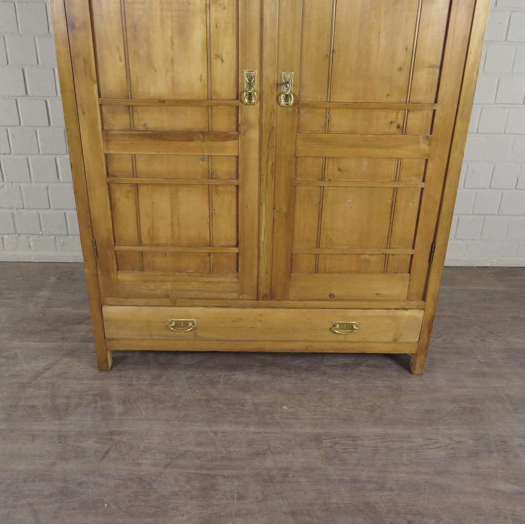 Schrank Kleiderschrank Jugendstil 1910 Kiefer