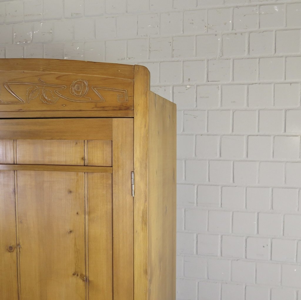 Schrank Kleiderschrank Jugendstil 1910 Kiefer