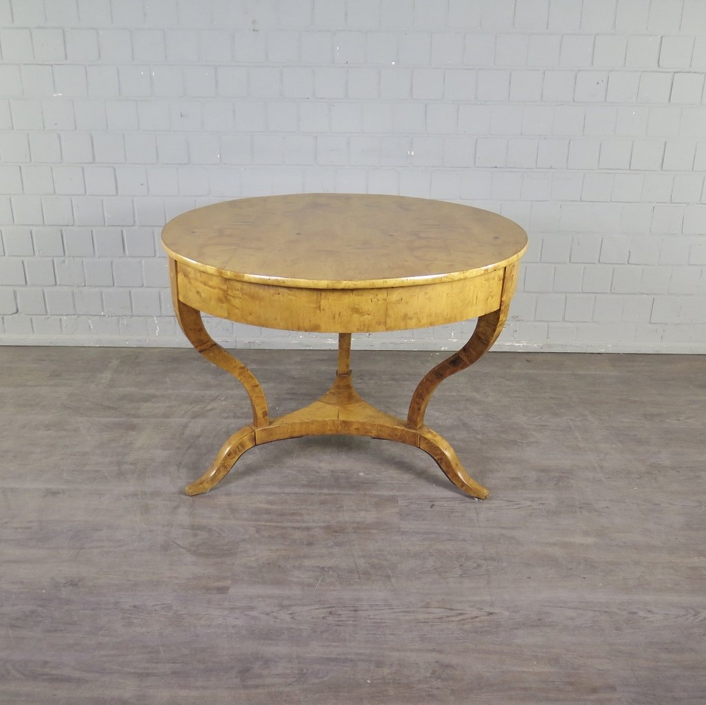 Tisch Beistelltisch Biedermeier 1830 Birke