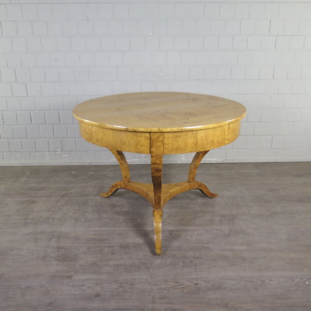 Tisch Beistelltisch Biedermeier 1830 Birke