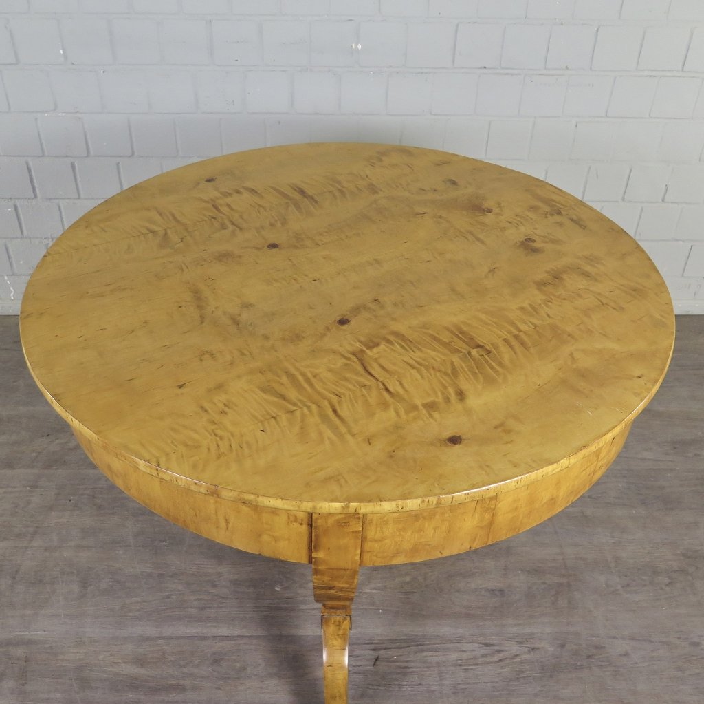 Tisch Beistelltisch Biedermeier 1830 Birke