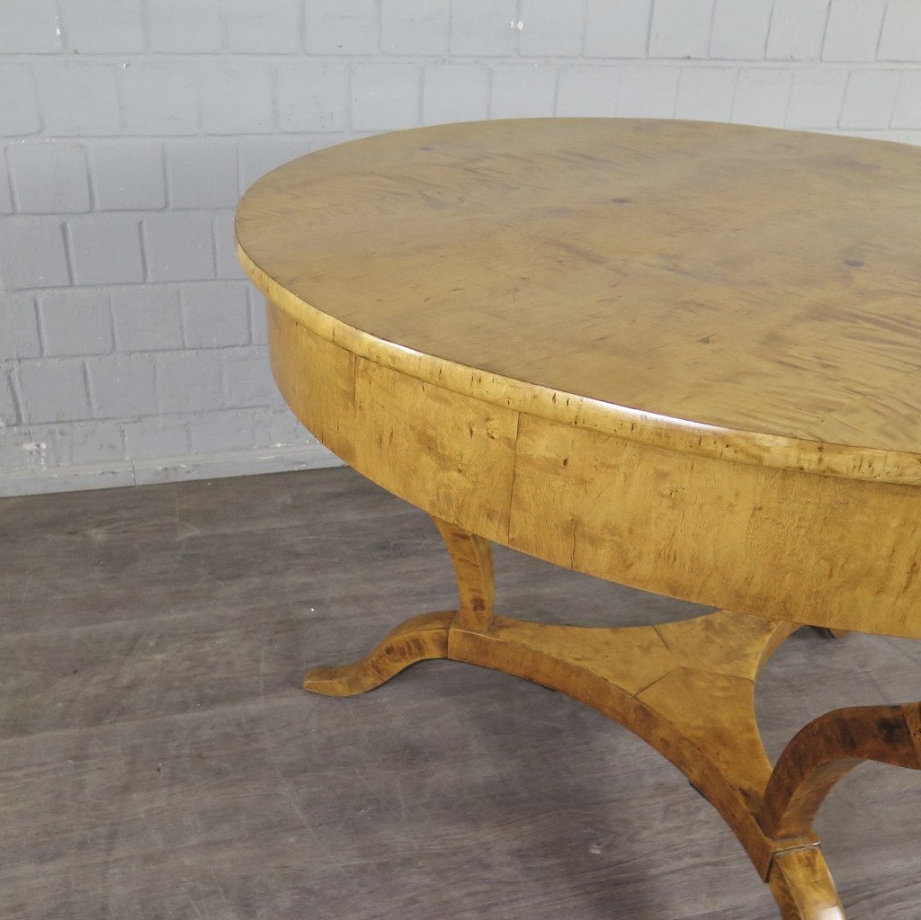 Tisch Beistelltisch Biedermeier 1830 Birke