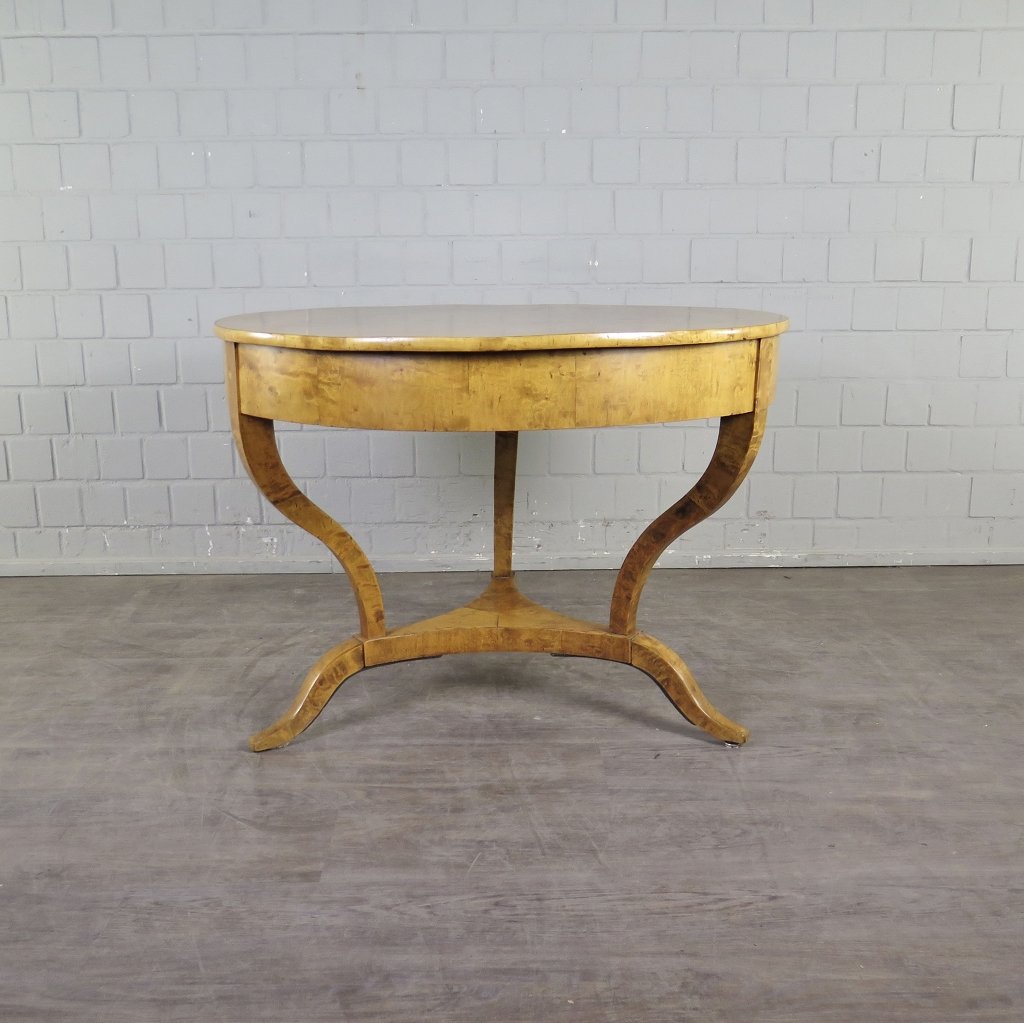 Tisch Beistelltisch Biedermeier 1830 Birke