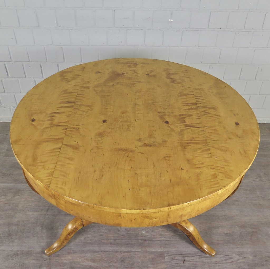 Tisch Beistelltisch Biedermeier 1830 Birke
