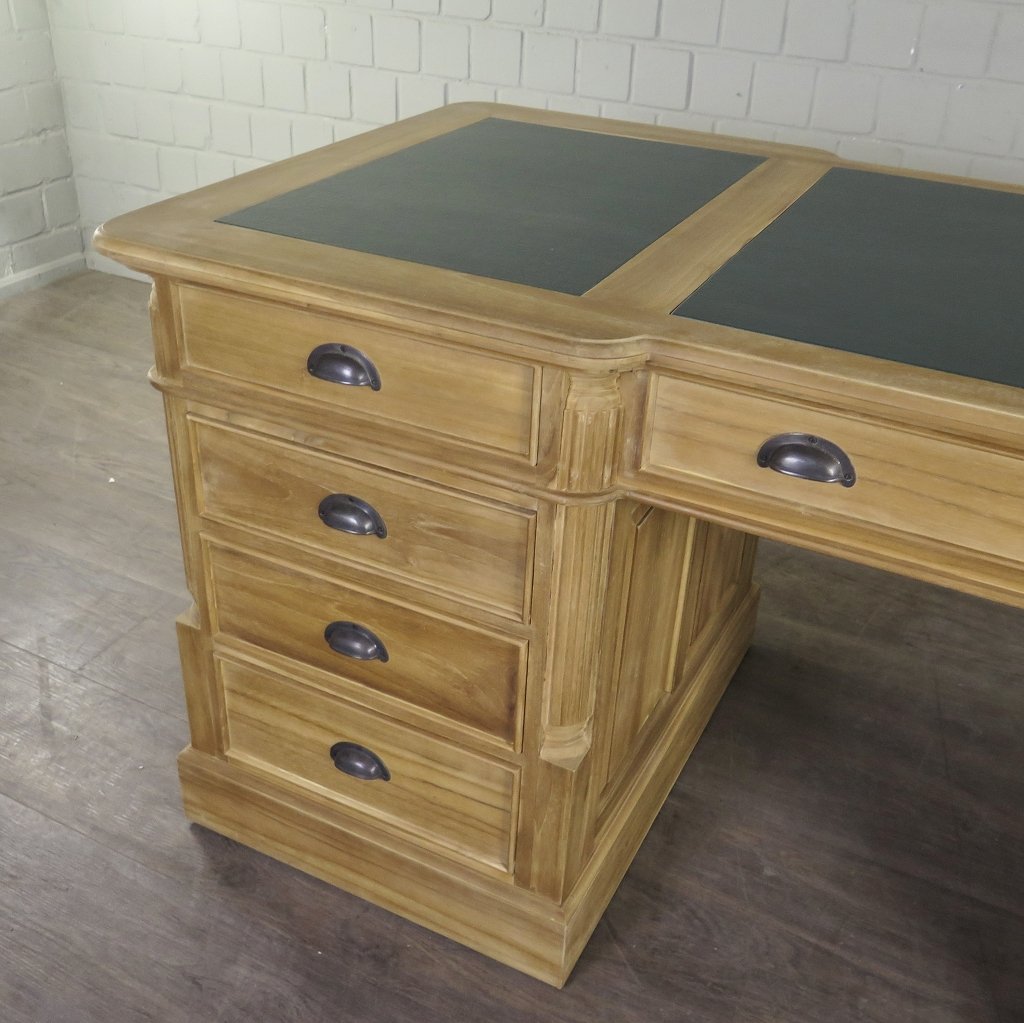 Schreibtisch Teakholz 1,80 m