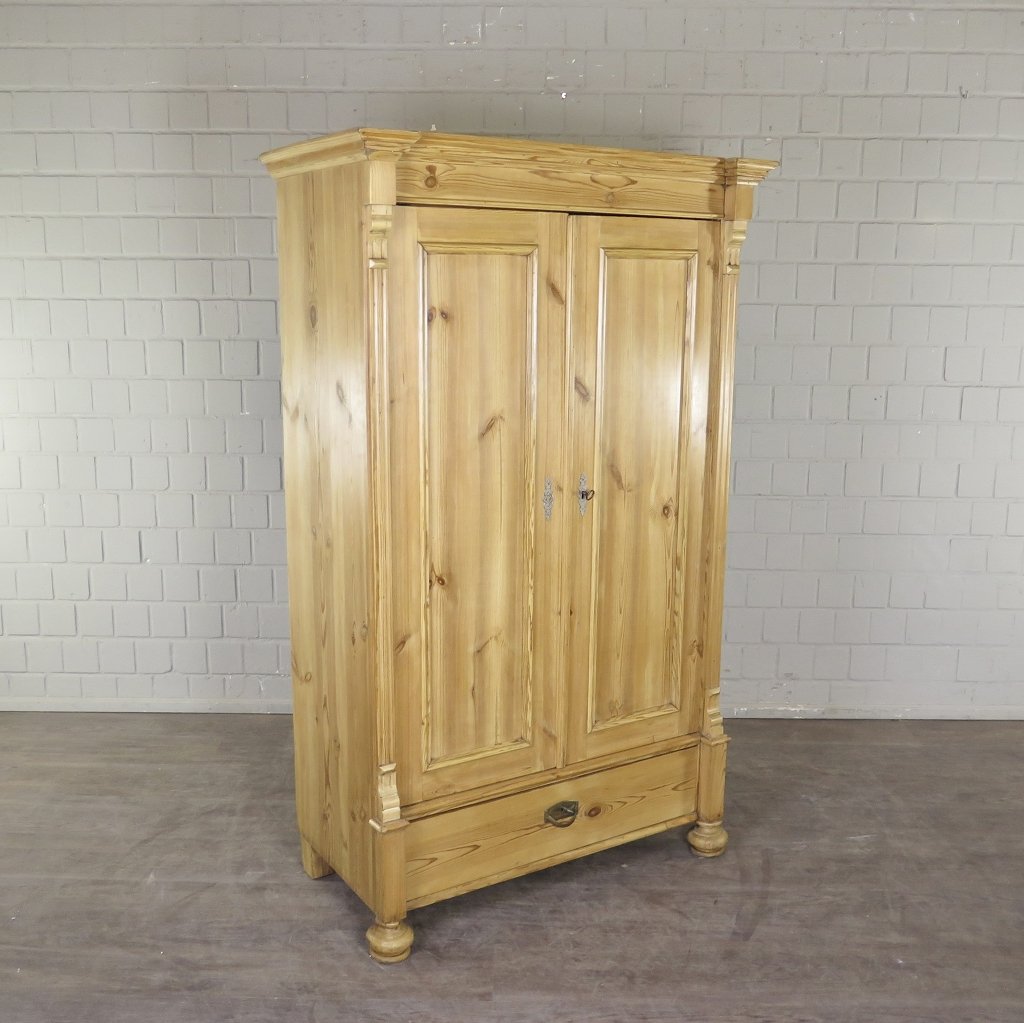 Schrank Kleiderschrank Gründerzeit 1880 Kiefer                                    