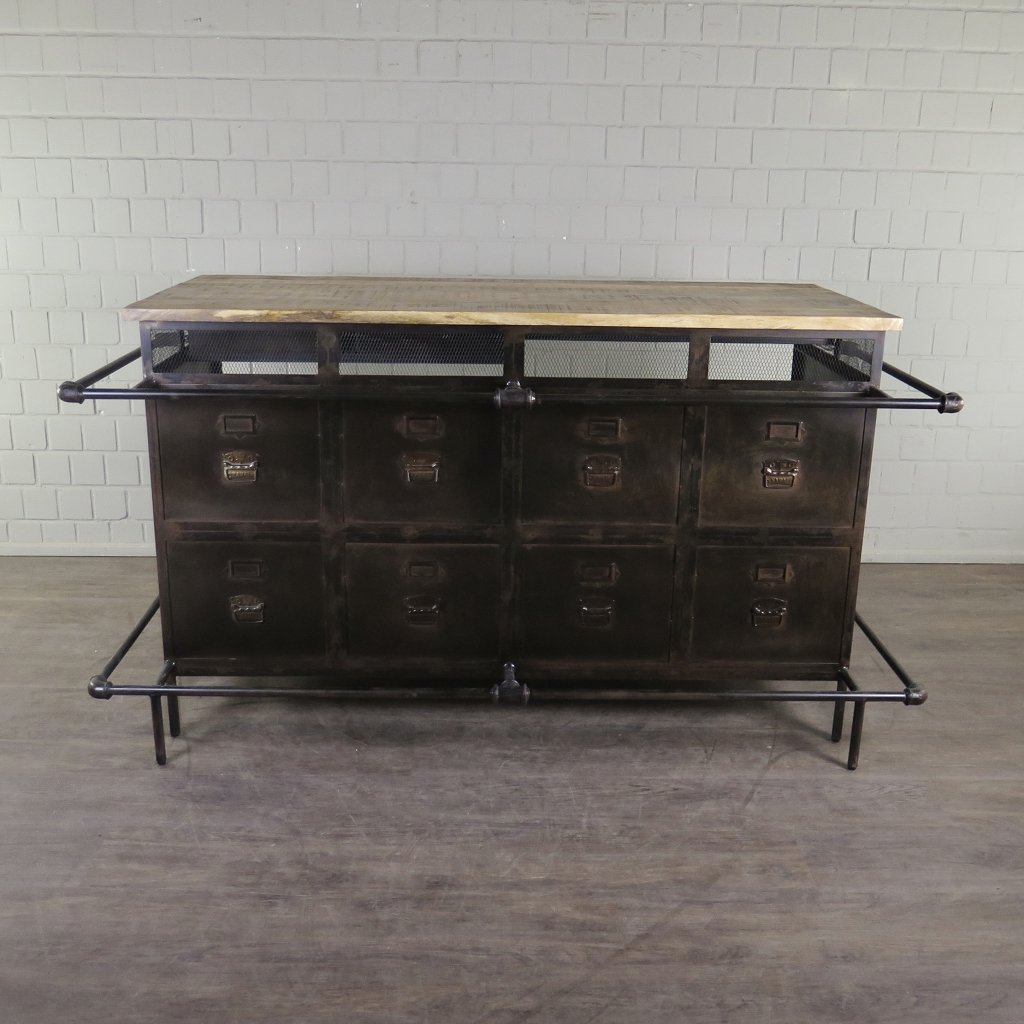 Theke Tresen Aktenschrank Optik 2,07 m