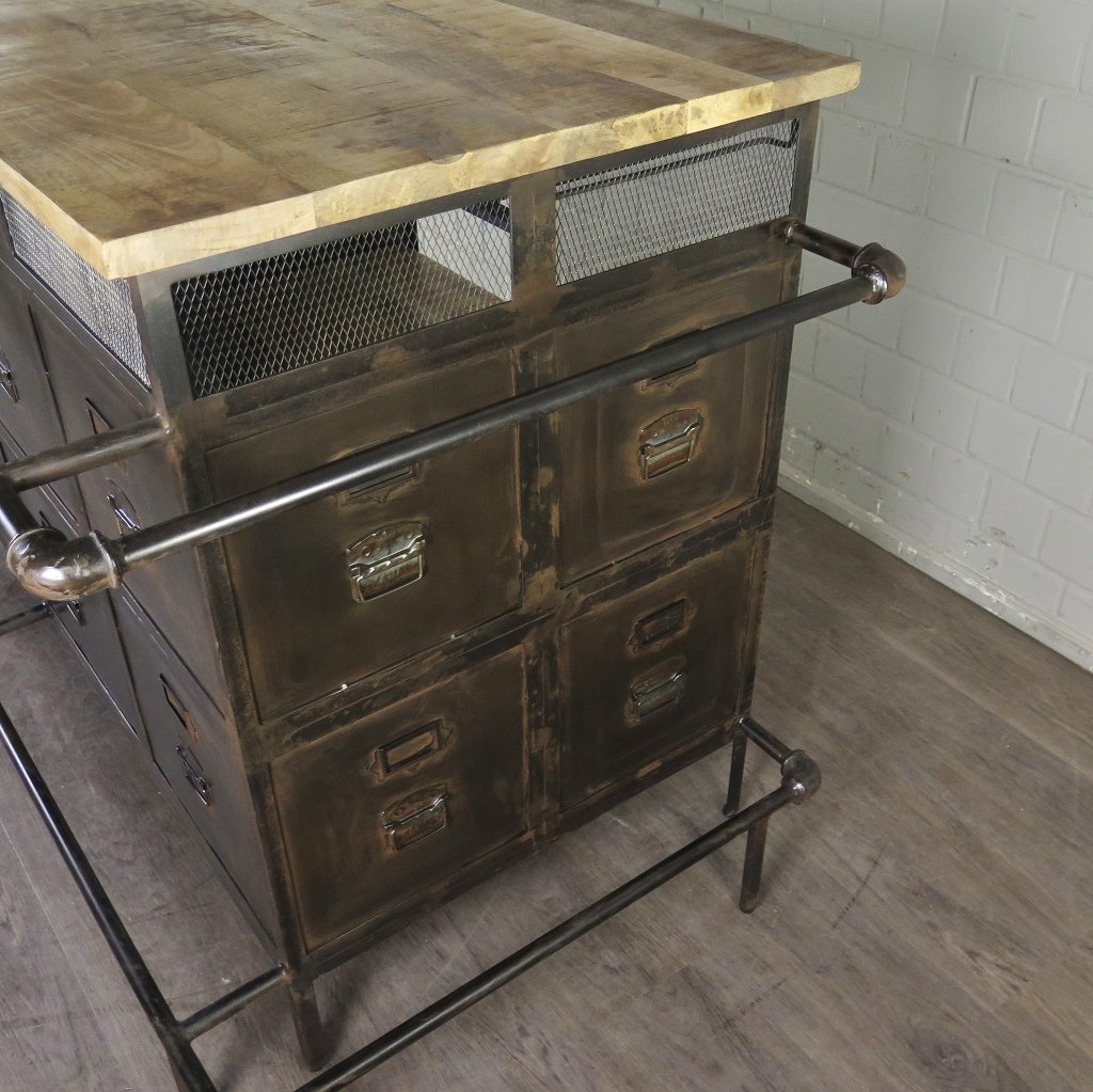 Theke Tresen Aktenschrank Optik 2,07 m
