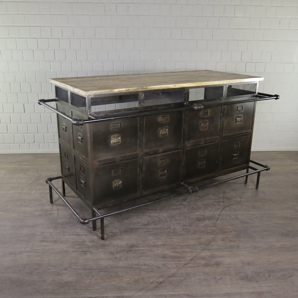 Theke Tresen Aktenschrank Optik 2,07 m