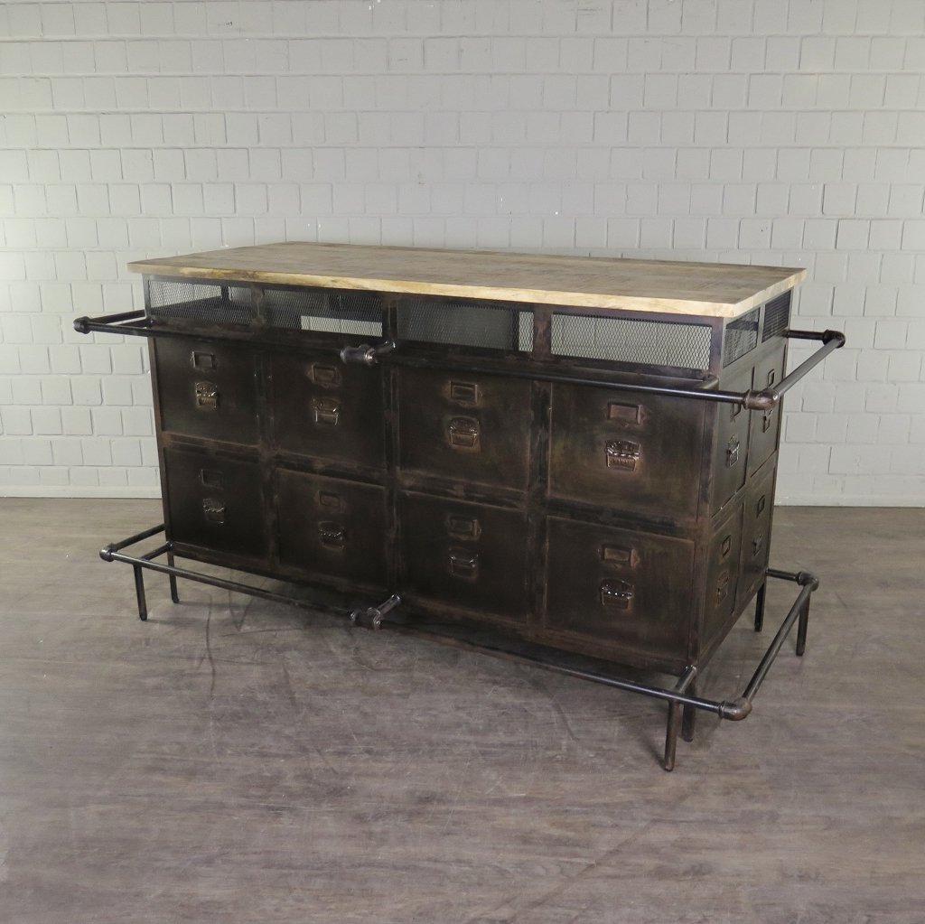 Theke Tresen Aktenschrank Optik 2,07 m