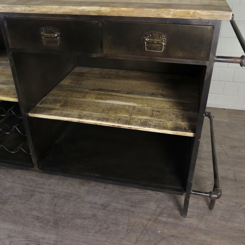 Theke Tresen Aktenschrank Optik 2,07 m
