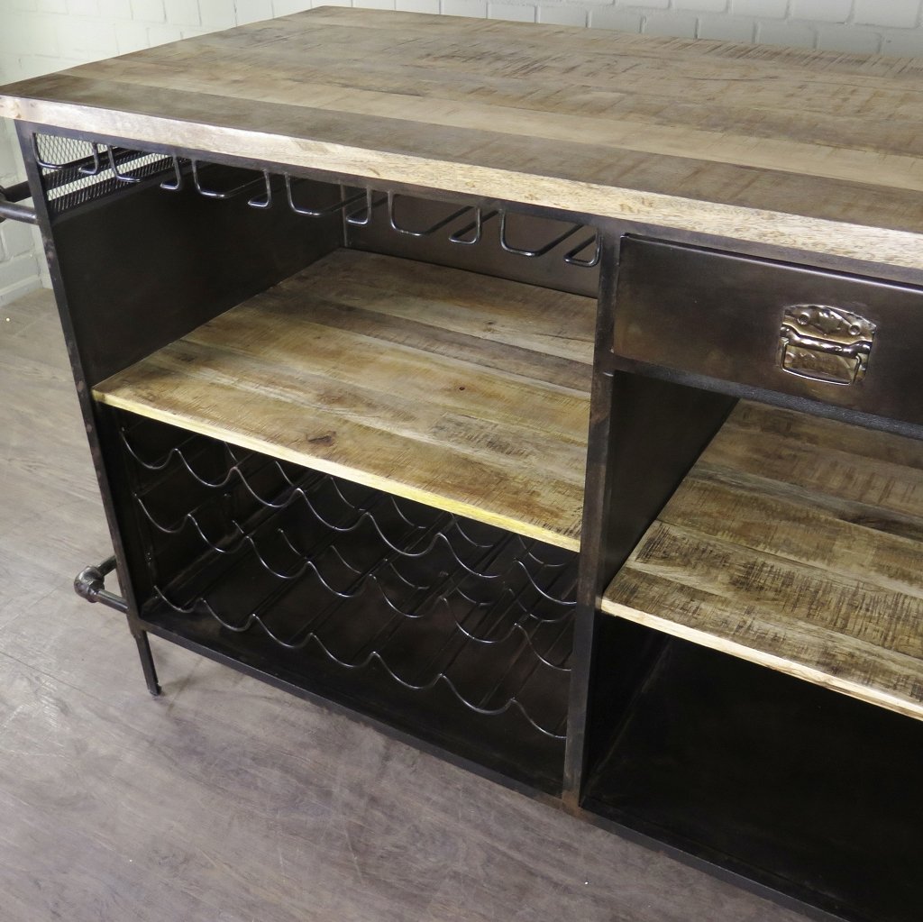 Theke Tresen Aktenschrank Optik 2,07 m