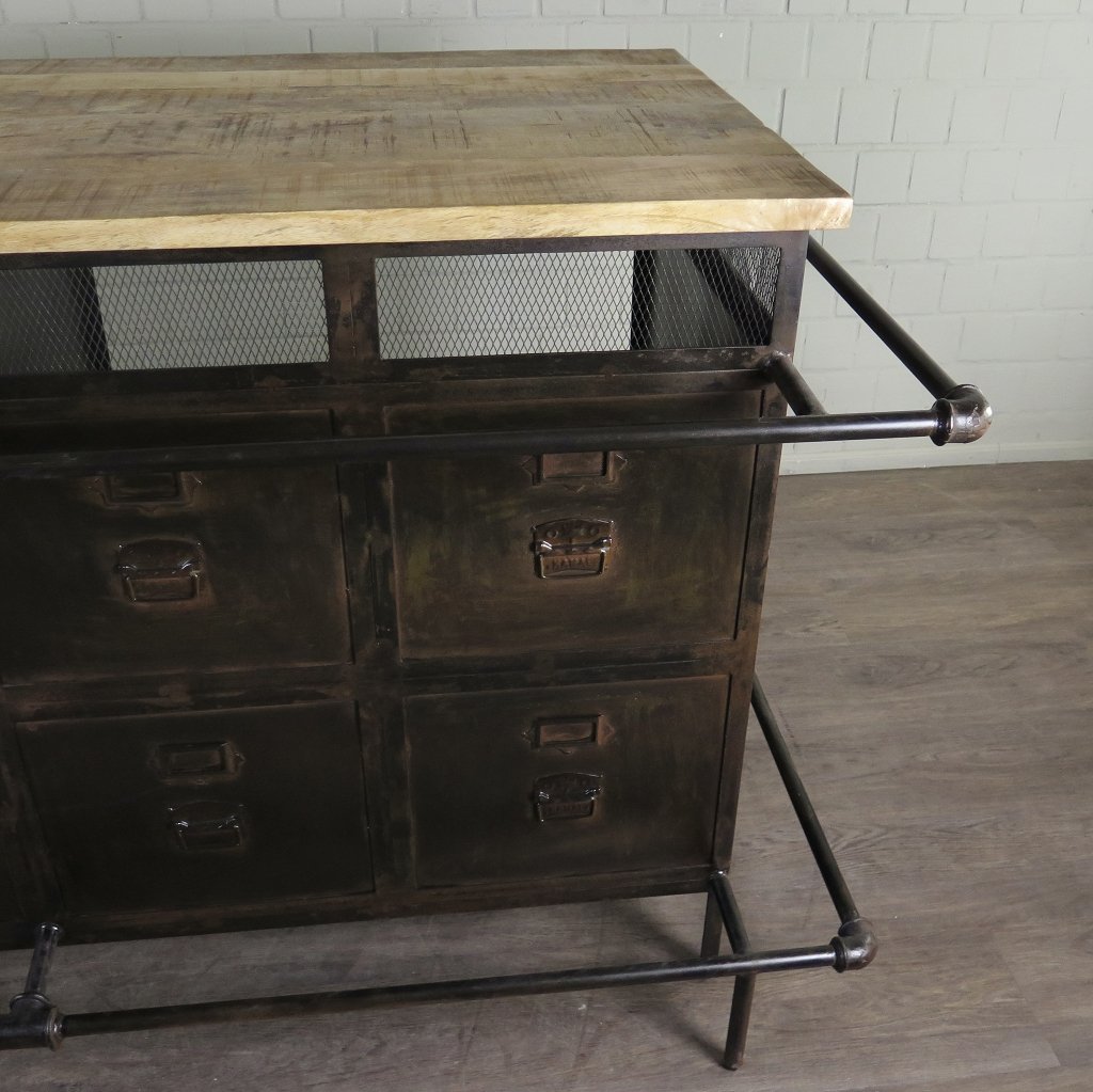 Theke Tresen Aktenschrank Optik 2,07 m