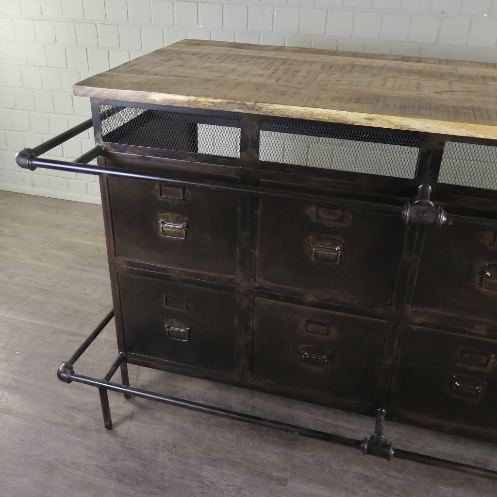 Theke Tresen Aktenschrank Optik 2,07 m